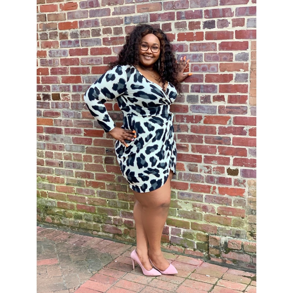 Nyla Leopard Print Mini Dress